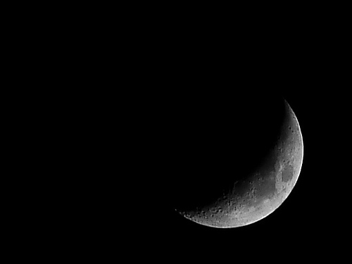 waxing crescent moon. Waxing Crescent